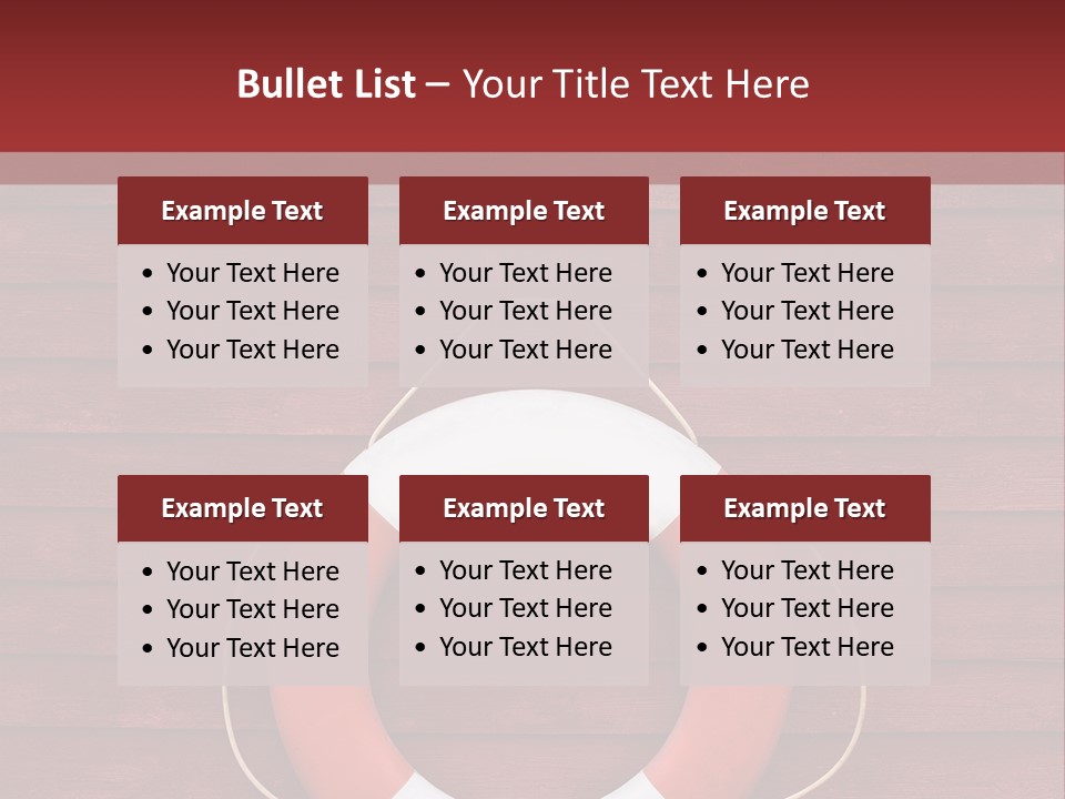 Emergency Object Ship PowerPoint Template