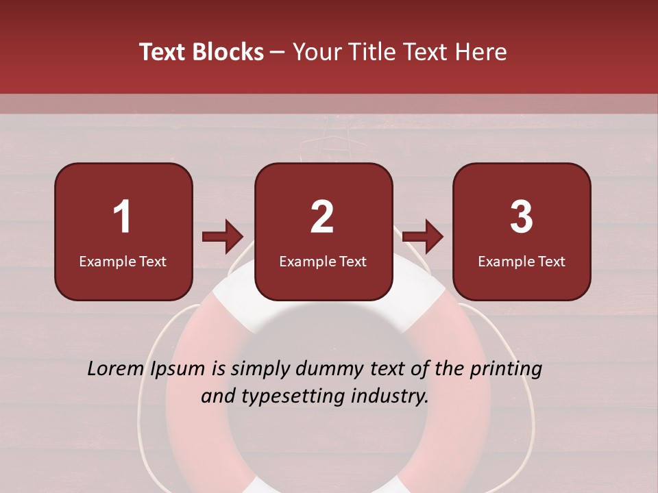 Emergency Object Ship PowerPoint Template