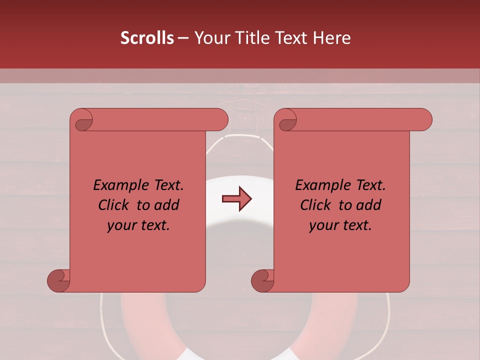 Emergency Object Ship PowerPoint Template