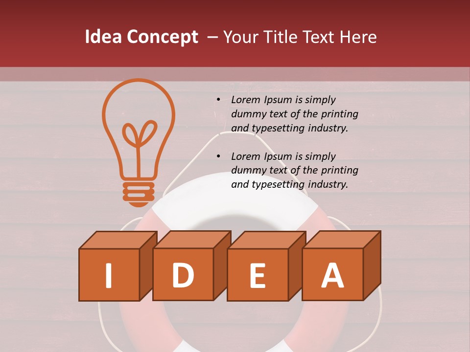 Emergency Object Ship PowerPoint Template