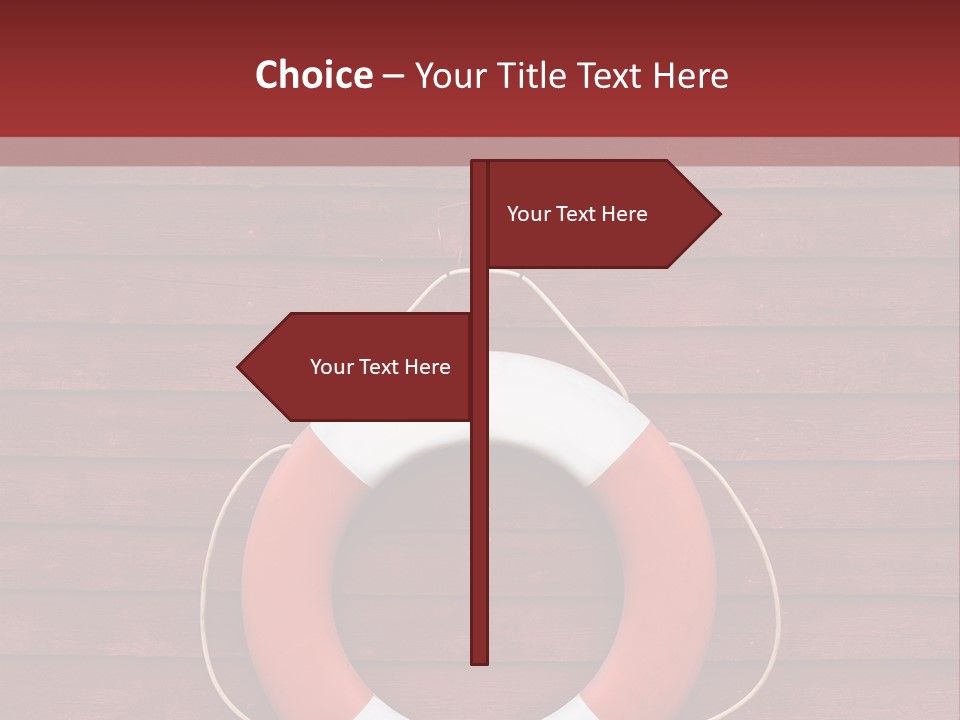 Emergency Object Ship PowerPoint Template