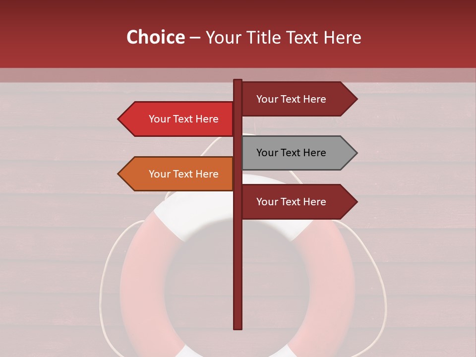 Emergency Object Ship PowerPoint Template
