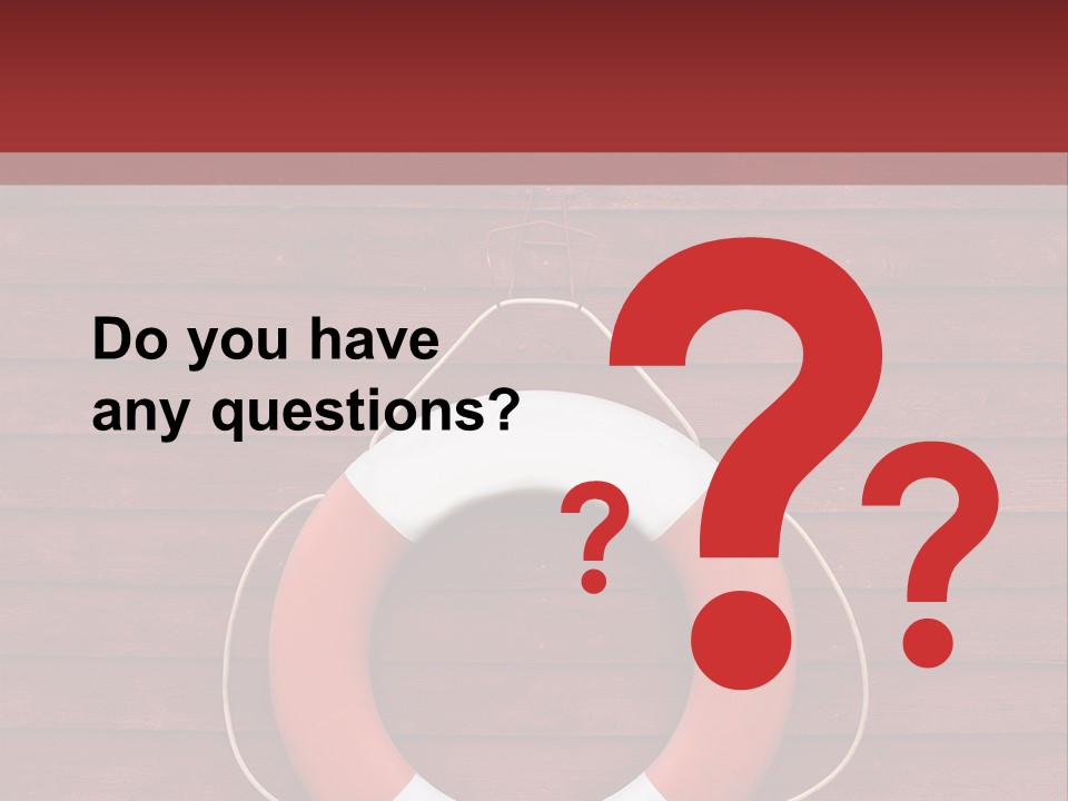 Emergency Object Ship PowerPoint Template