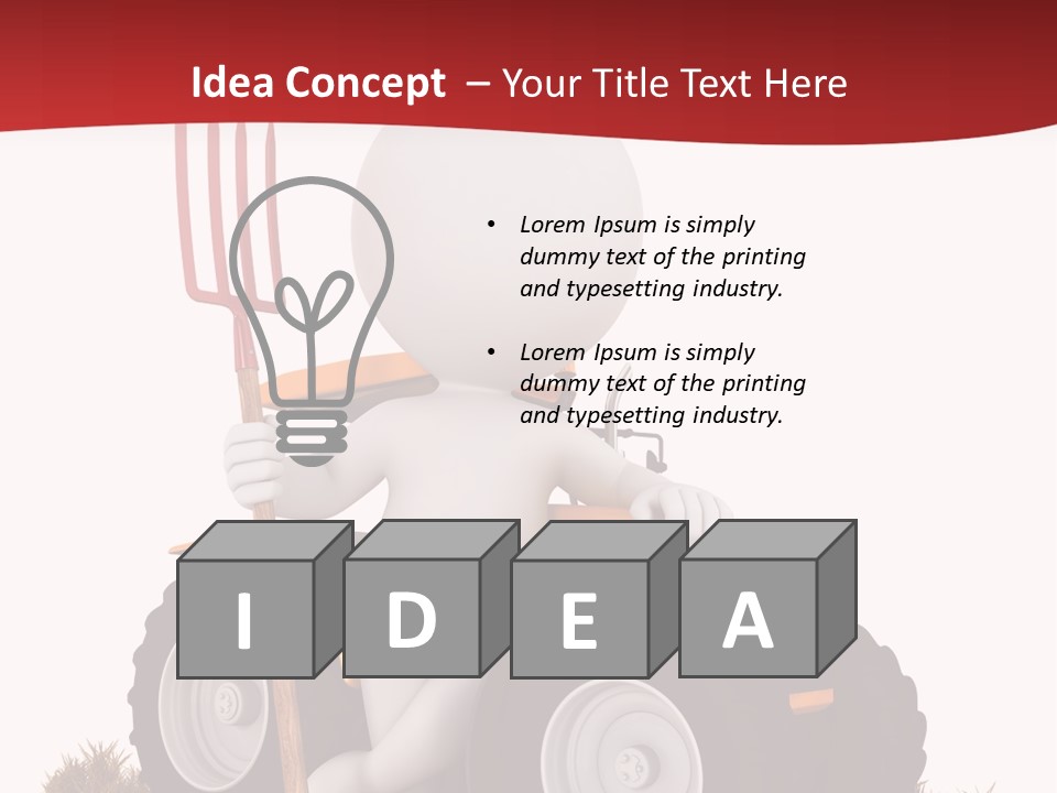 Industrial Farmland Guy PowerPoint Template