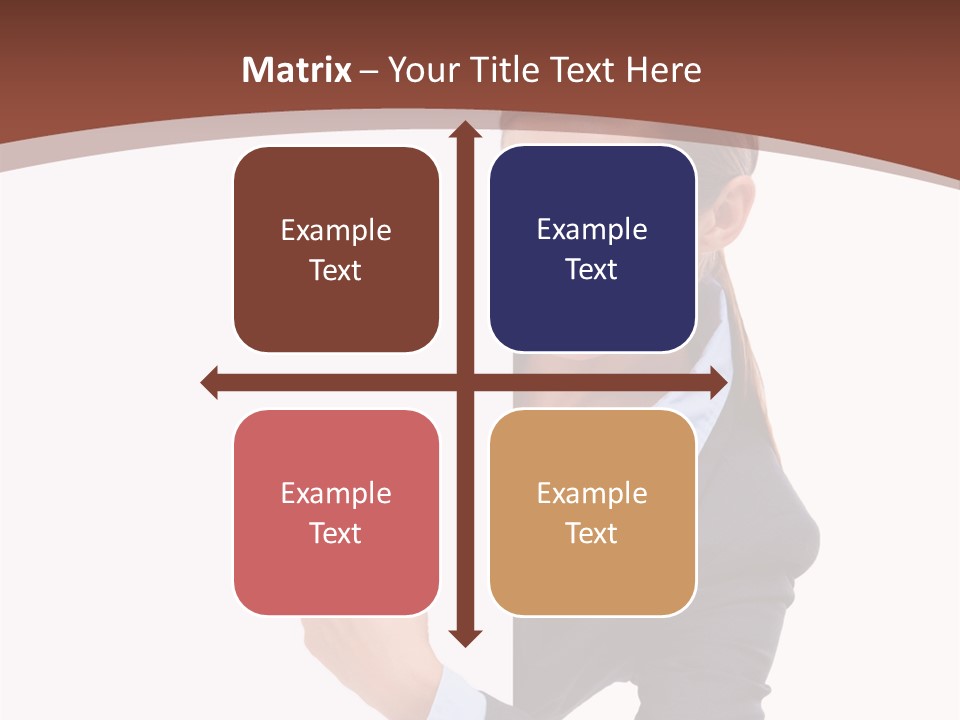 Per On Office Chair PowerPoint Template