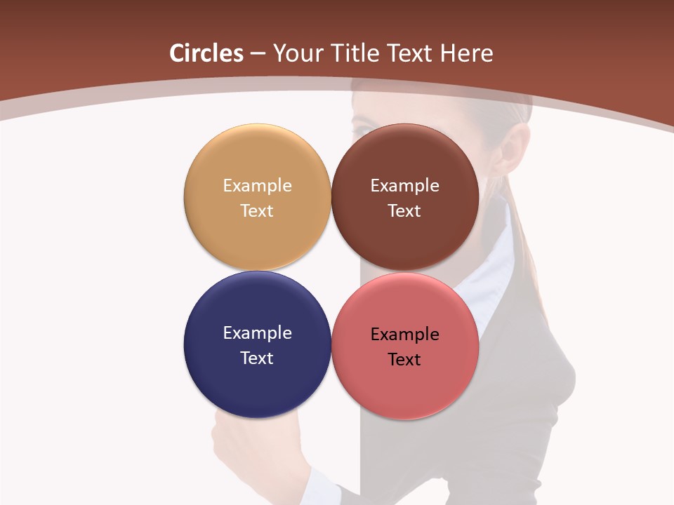 Per On Office Chair PowerPoint Template