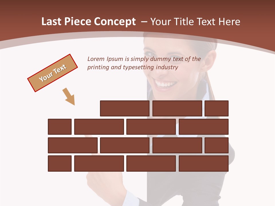 Per On Office Chair PowerPoint Template