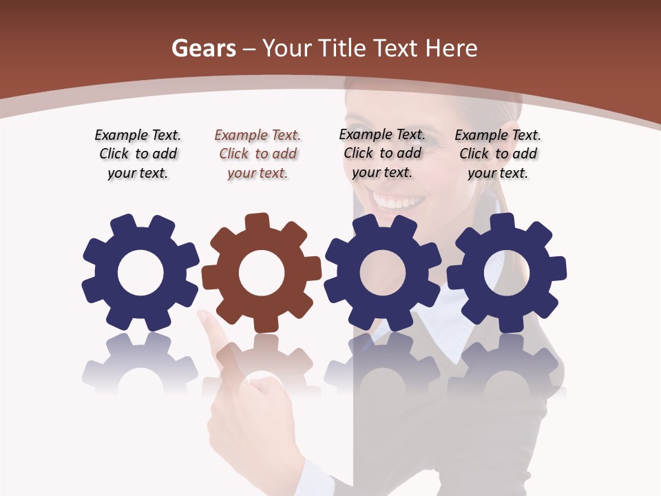 Per On Office Chair PowerPoint Template