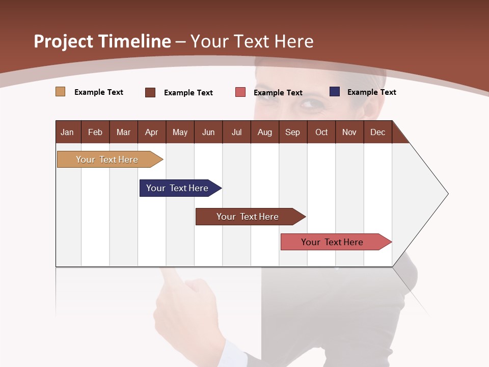 Per On Office Chair PowerPoint Template