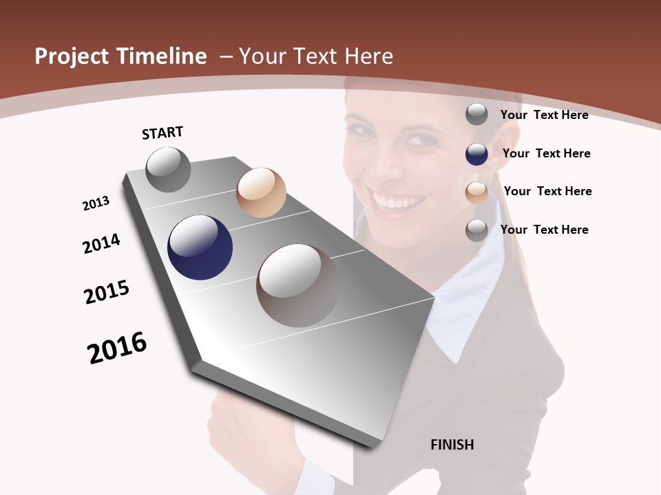 Per On Office Chair PowerPoint Template