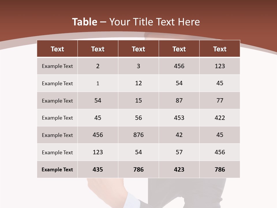 Per On Office Chair PowerPoint Template