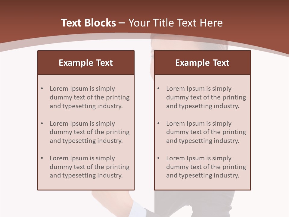 Per On Office Chair PowerPoint Template