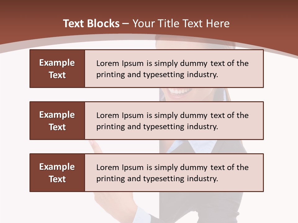 Per On Office Chair PowerPoint Template