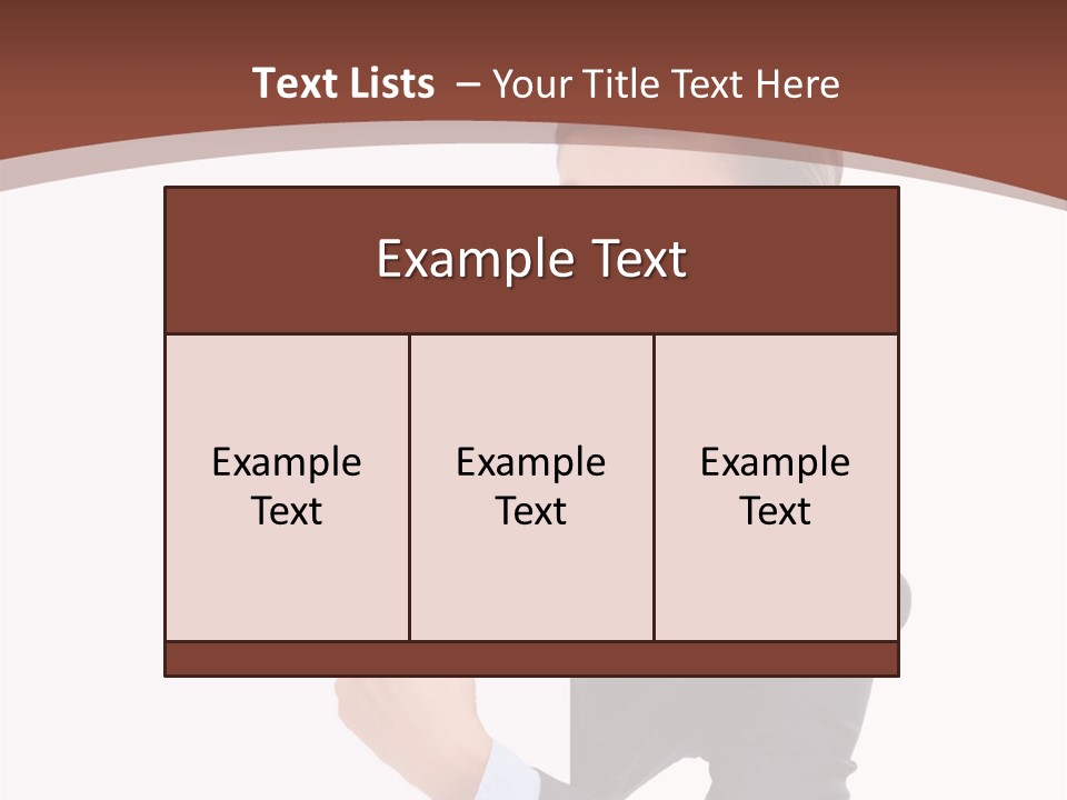 Per On Office Chair PowerPoint Template