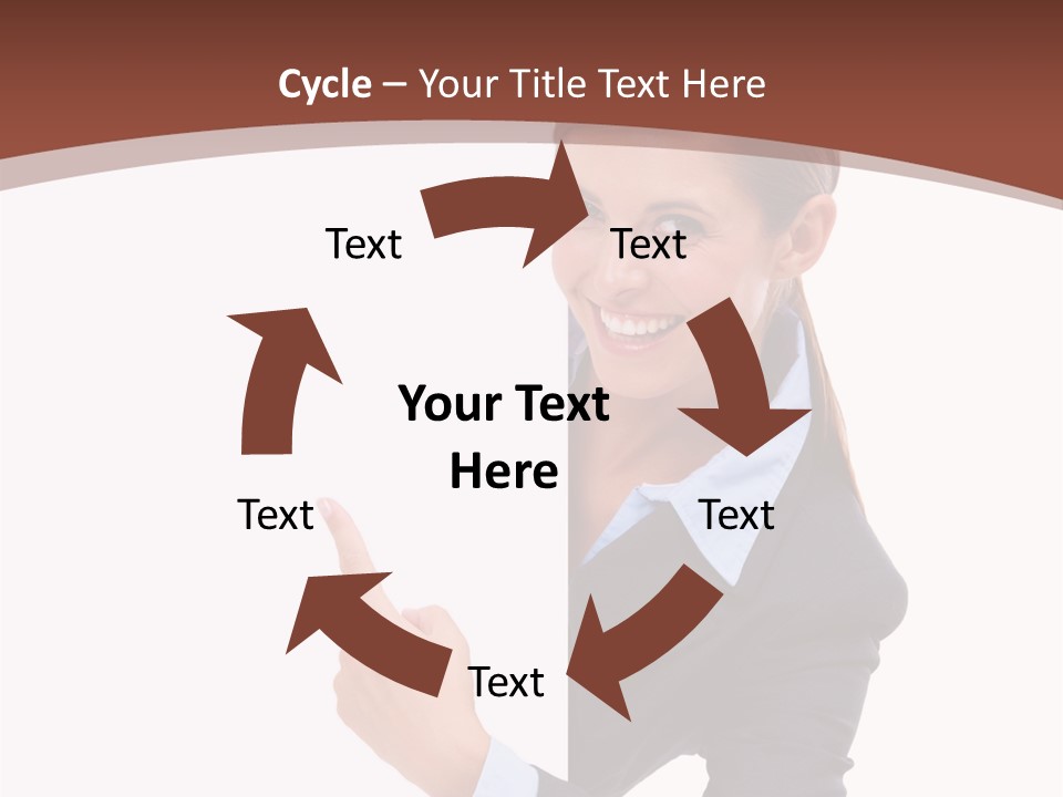 Per On Office Chair PowerPoint Template