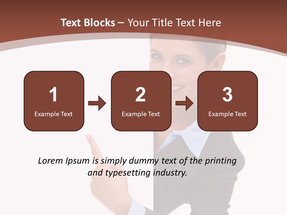 Per On Office Chair PowerPoint Template