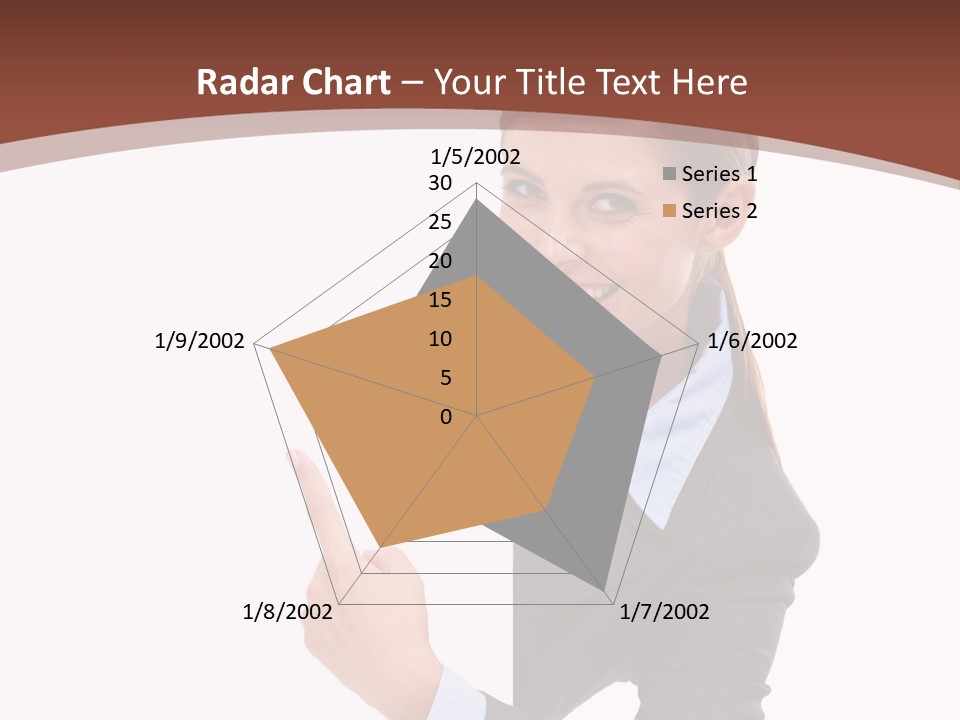 Per On Office Chair PowerPoint Template