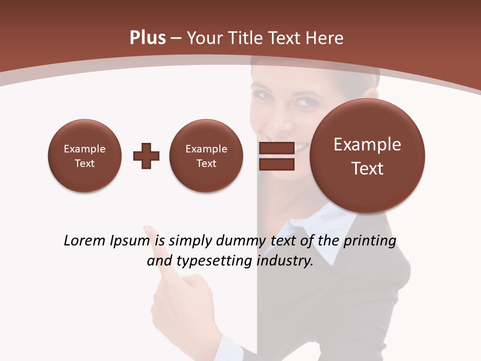 Per On Office Chair PowerPoint Template