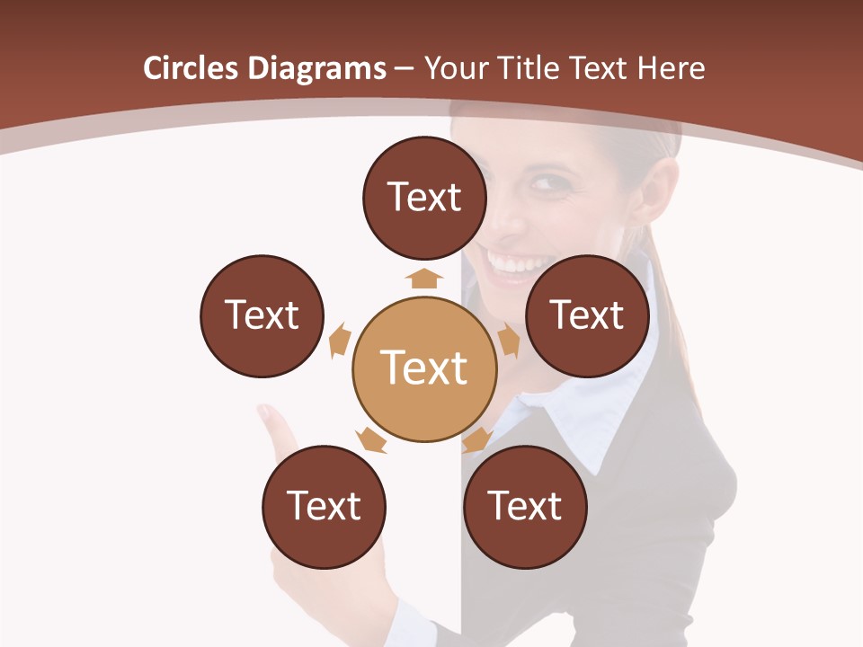 Per On Office Chair PowerPoint Template