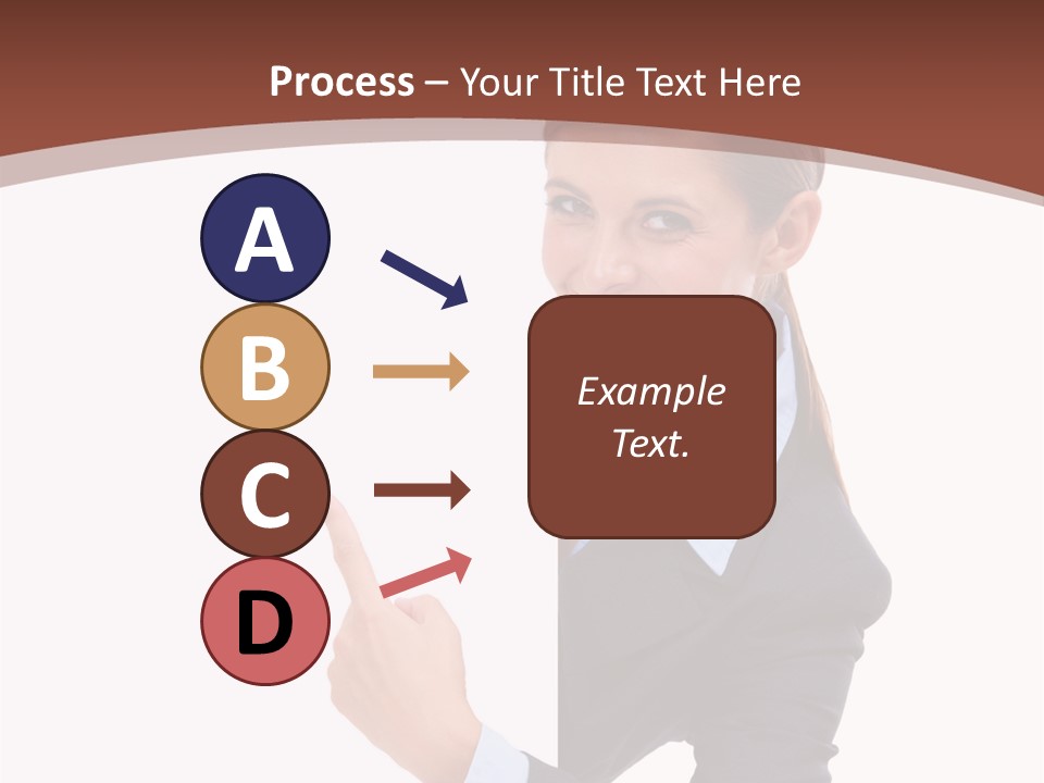 Per On Office Chair PowerPoint Template