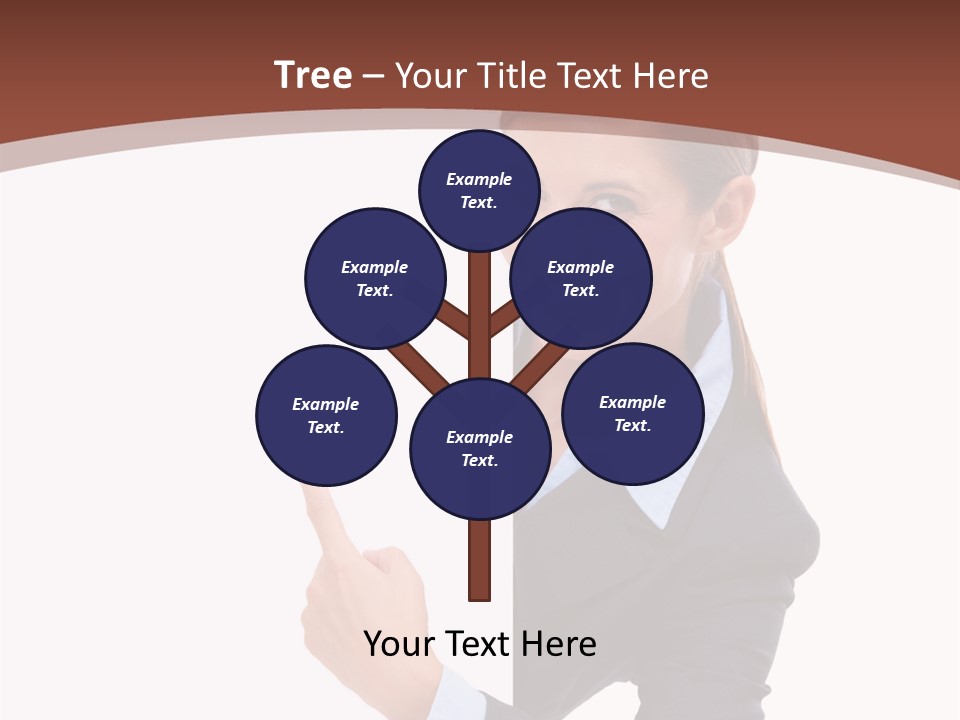 Per On Office Chair PowerPoint Template