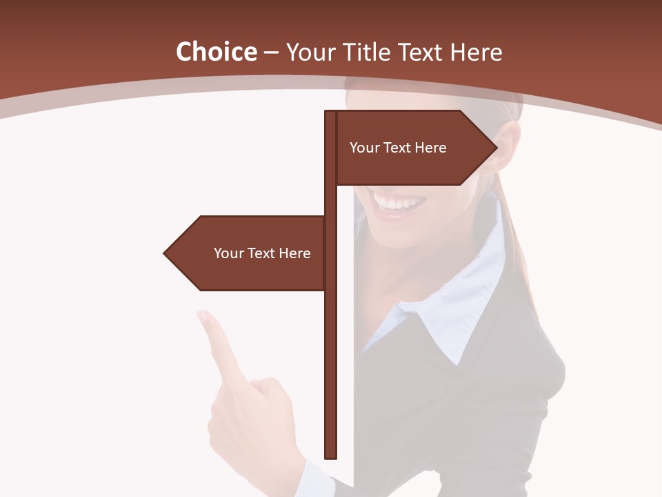 Per On Office Chair PowerPoint Template