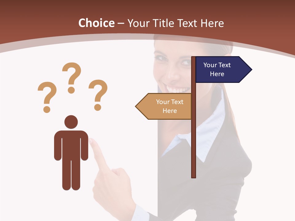 Per On Office Chair PowerPoint Template