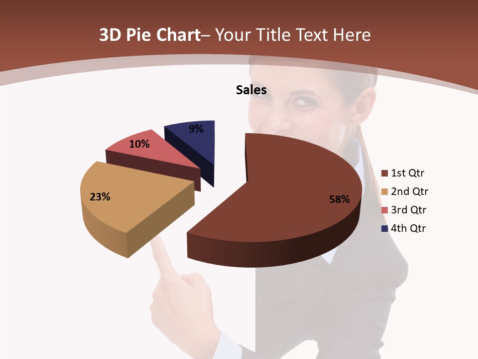 Per On Office Chair PowerPoint Template