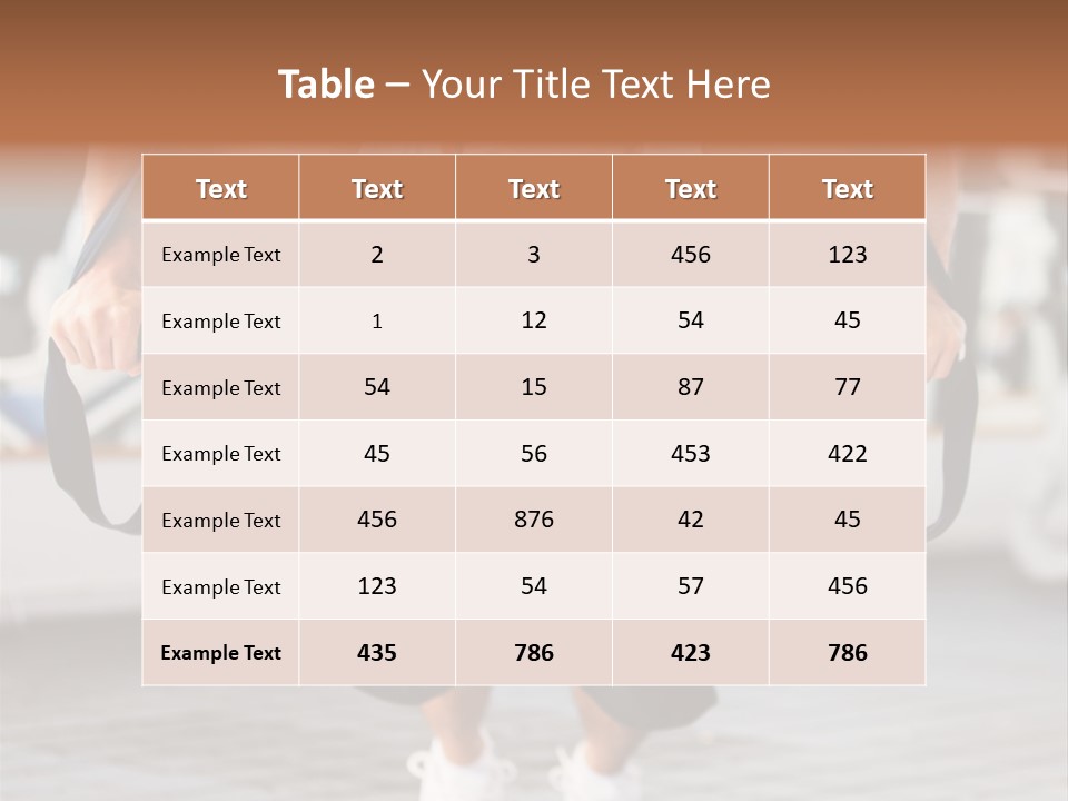 Attractive Athletic  PowerPoint Template