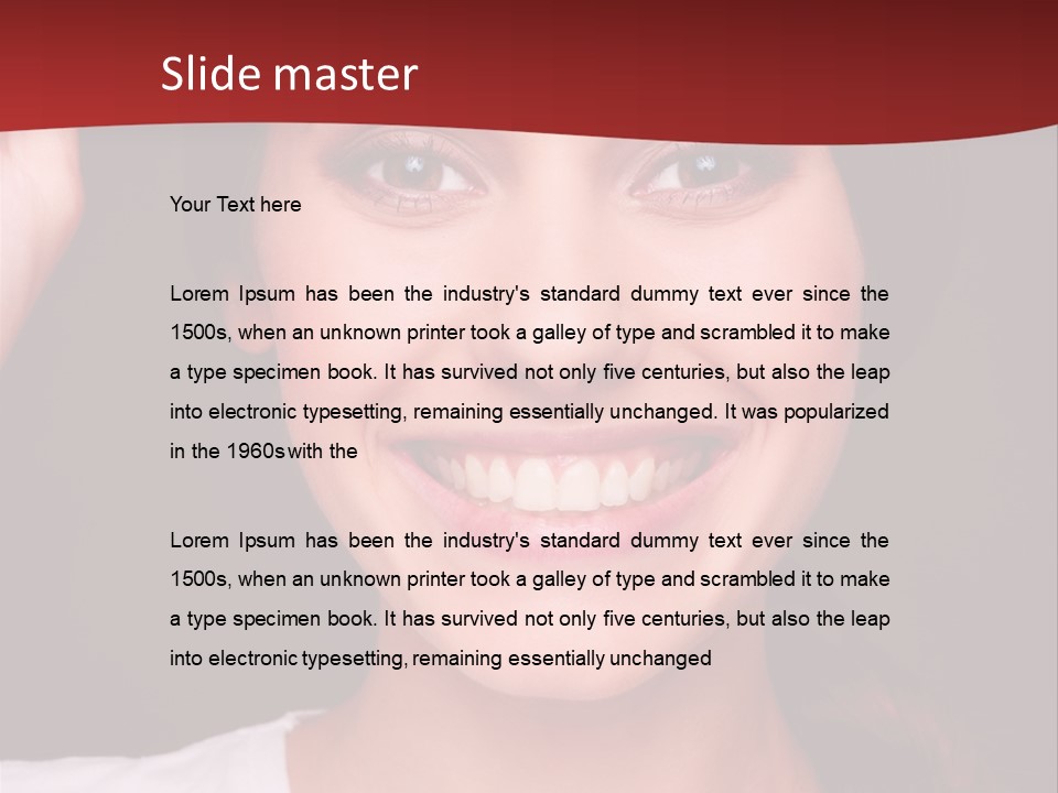 White One Model PowerPoint Template