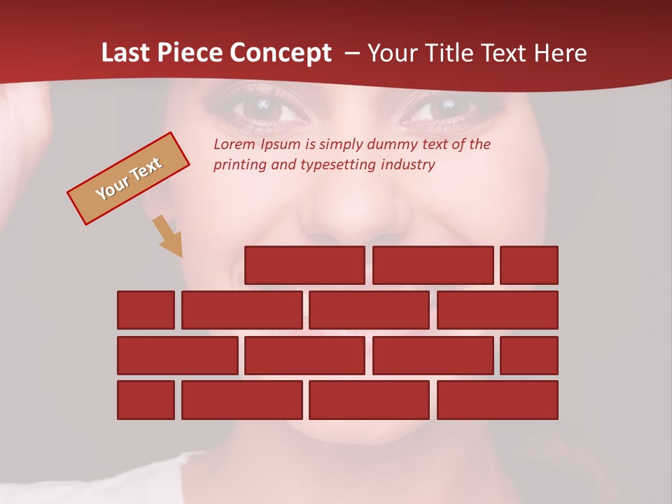 White One Model PowerPoint Template