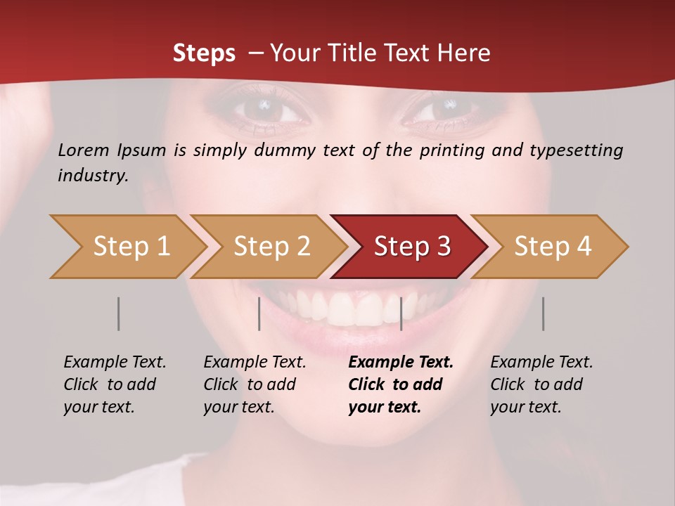 White One Model PowerPoint Template