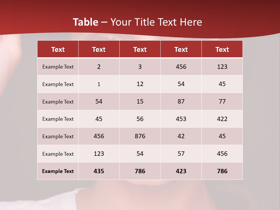 White One Model PowerPoint Template