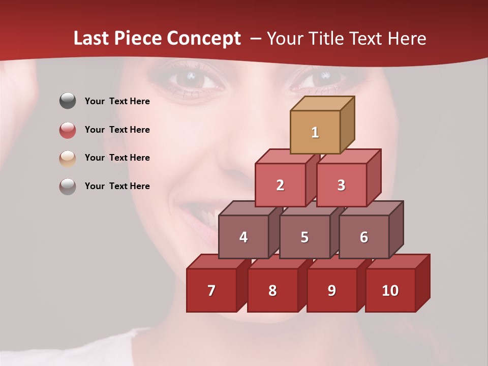 White One Model PowerPoint Template