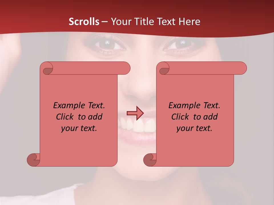 White One Model PowerPoint Template