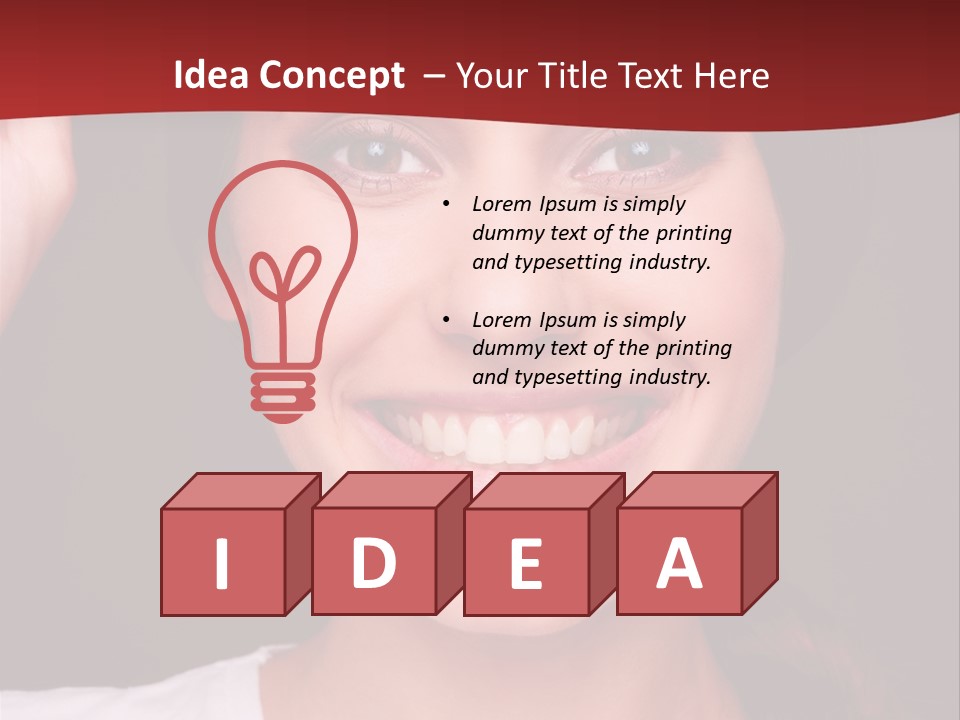 White One Model PowerPoint Template