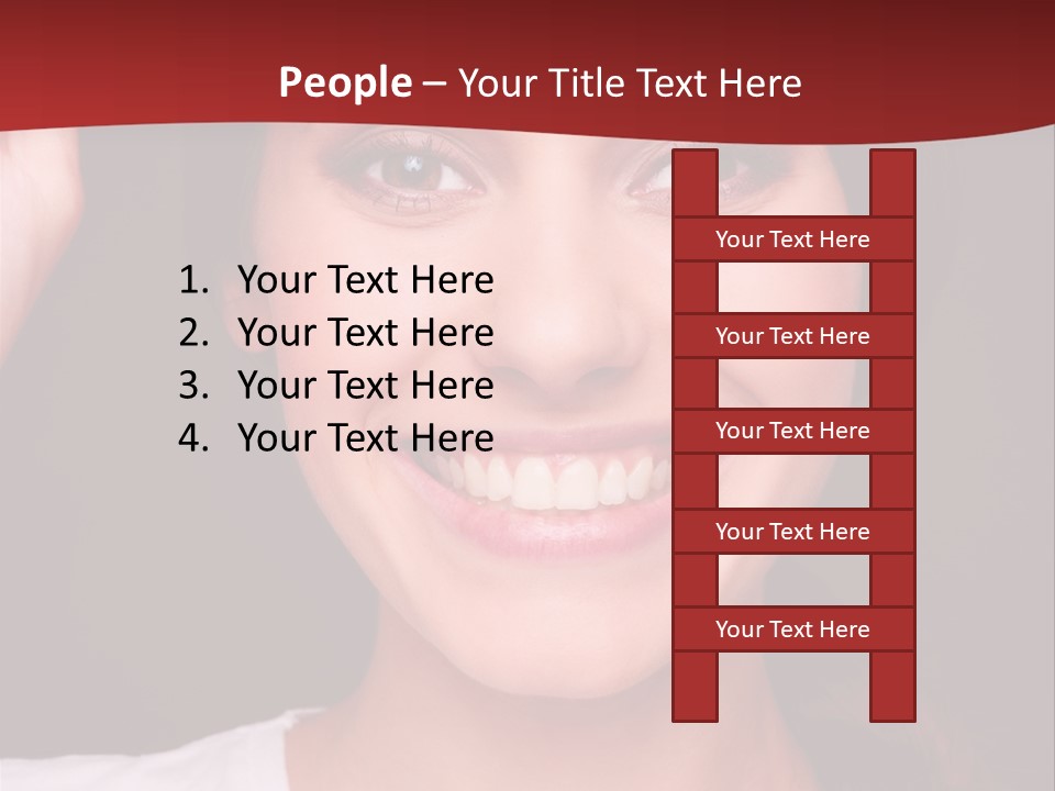 White One Model PowerPoint Template