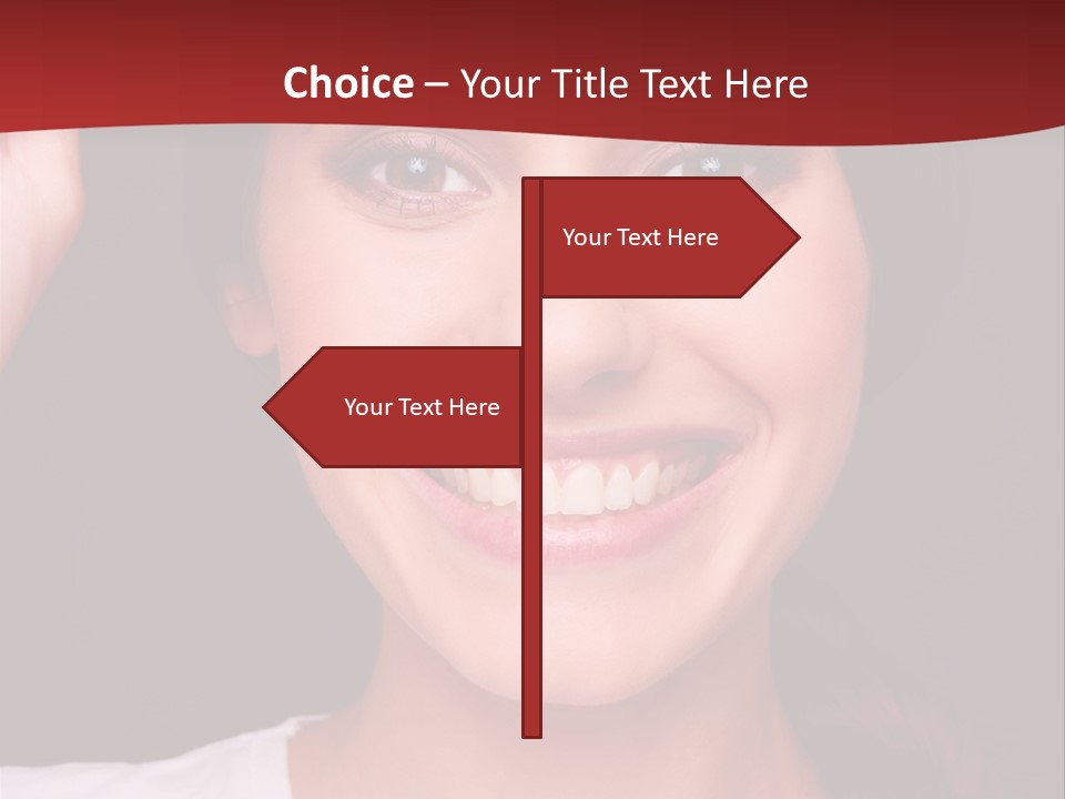 White One Model PowerPoint Template