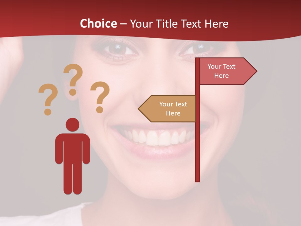 White One Model PowerPoint Template