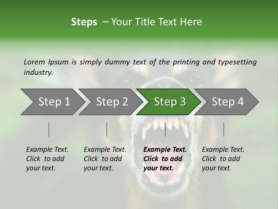 Defender Aggressive Aggression PowerPoint Template