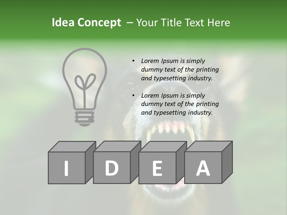 Defender Aggressive Aggression PowerPoint Template