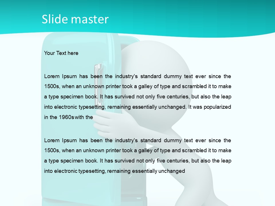 Render White People PowerPoint Template