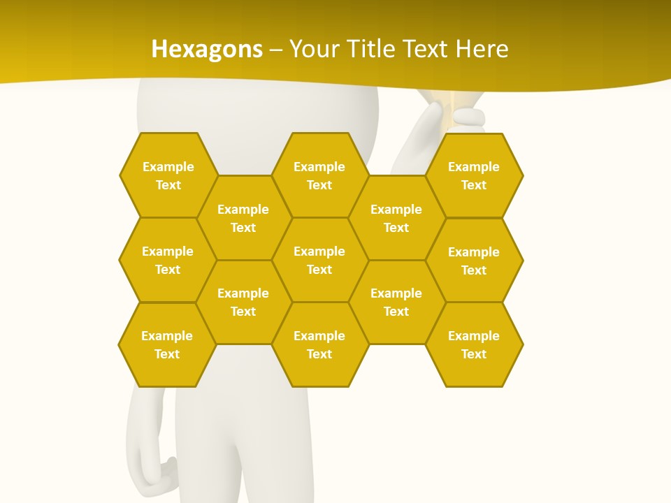 D Person Man Trophy PowerPoint Template