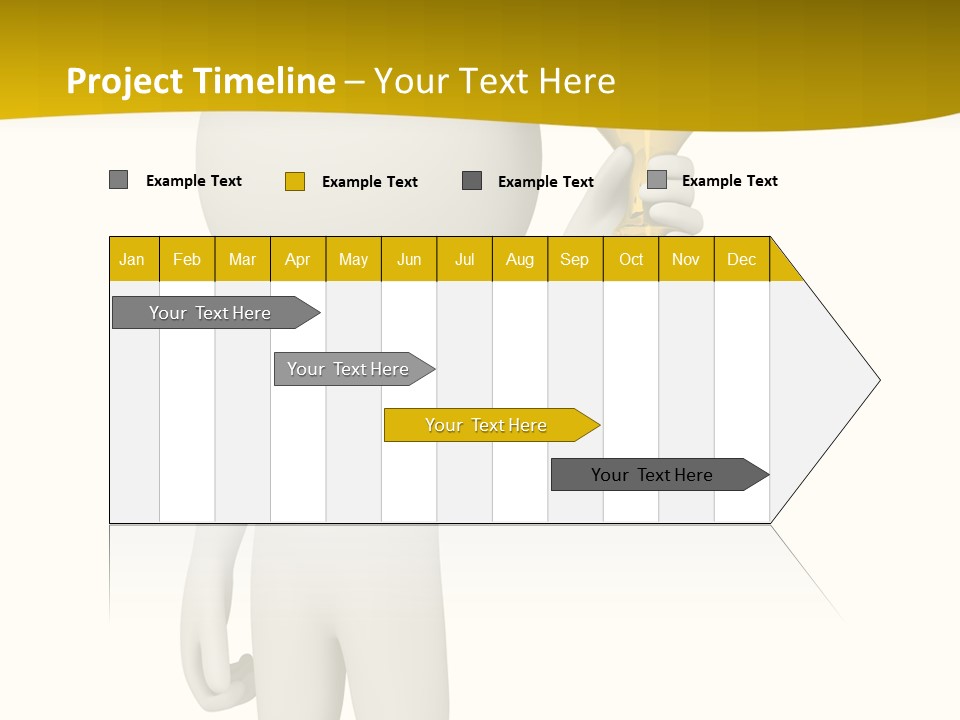 D Person Man Trophy PowerPoint Template