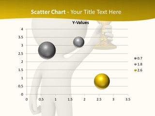 D Person Man Trophy PowerPoint Template