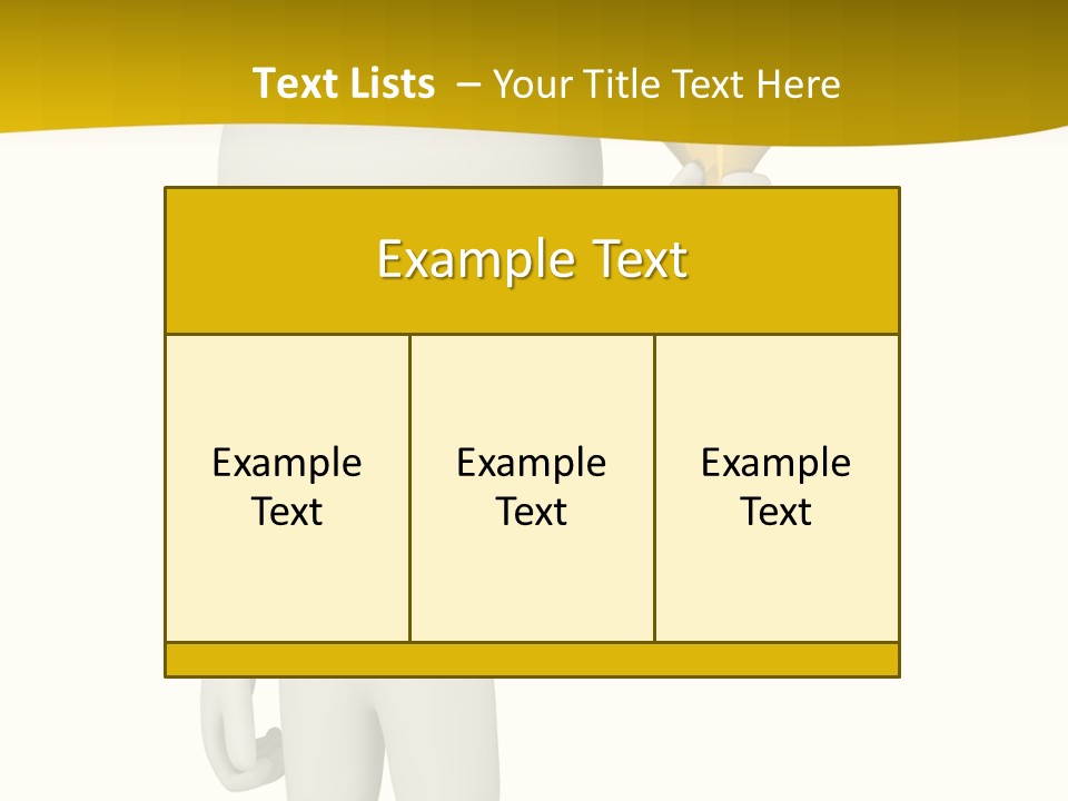 D Person Man Trophy PowerPoint Template
