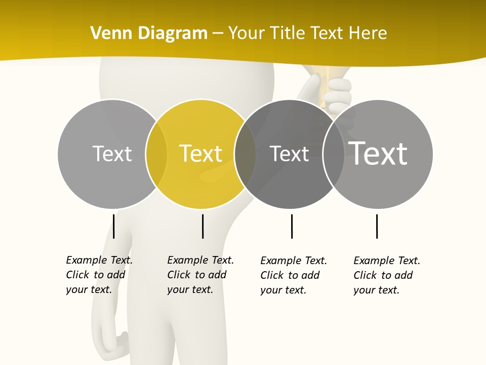 D Person Man Trophy PowerPoint Template