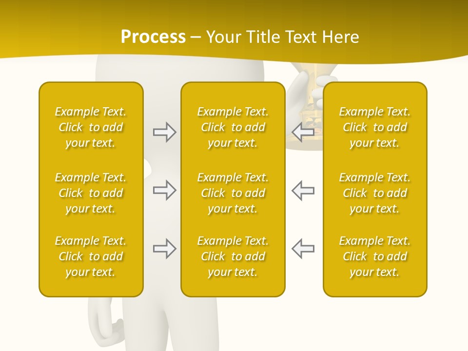 D Person Man Trophy PowerPoint Template