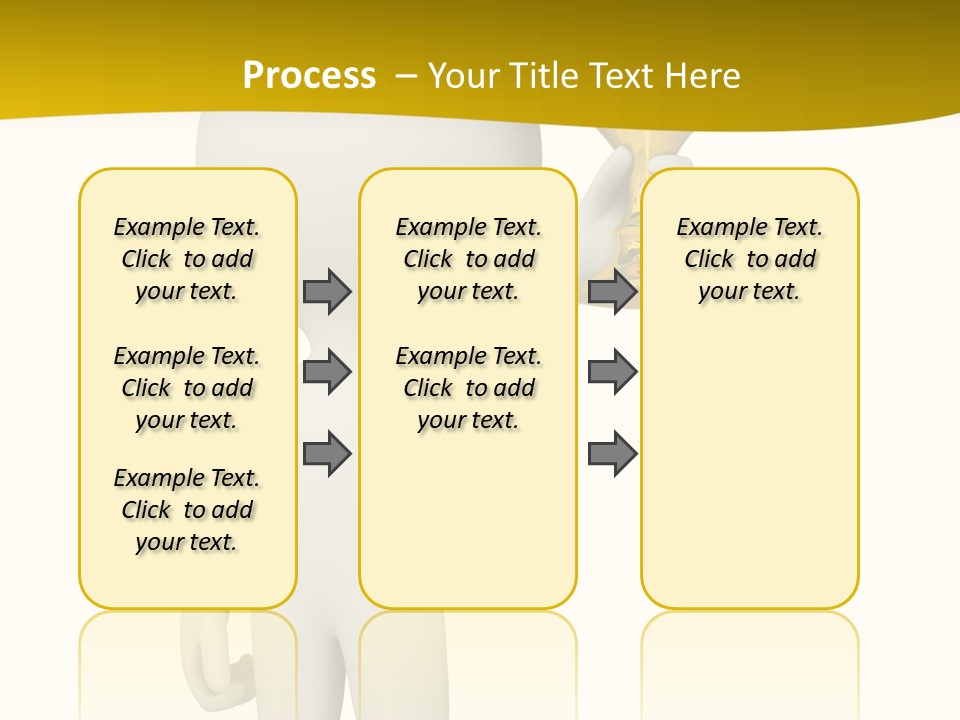D Person Man Trophy PowerPoint Template