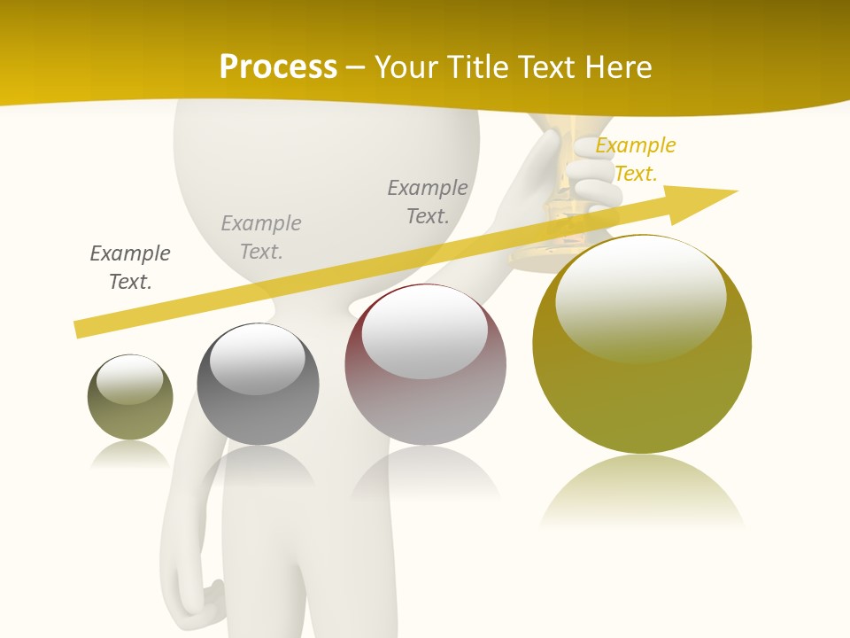 D Person Man Trophy PowerPoint Template